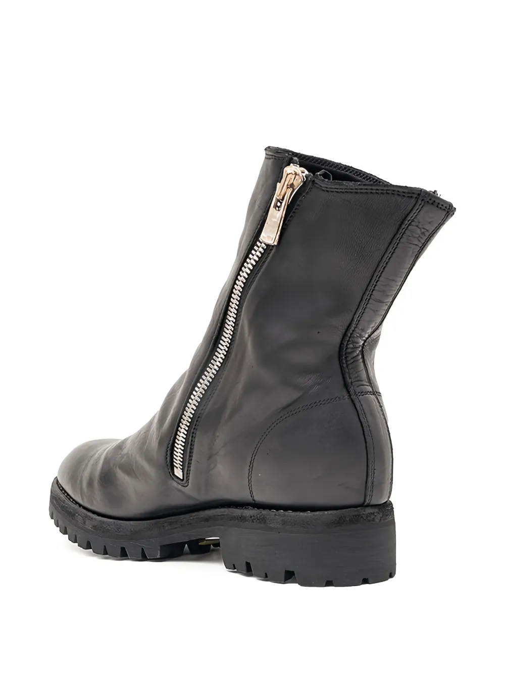 Guidi Laarzen met rits Zwart