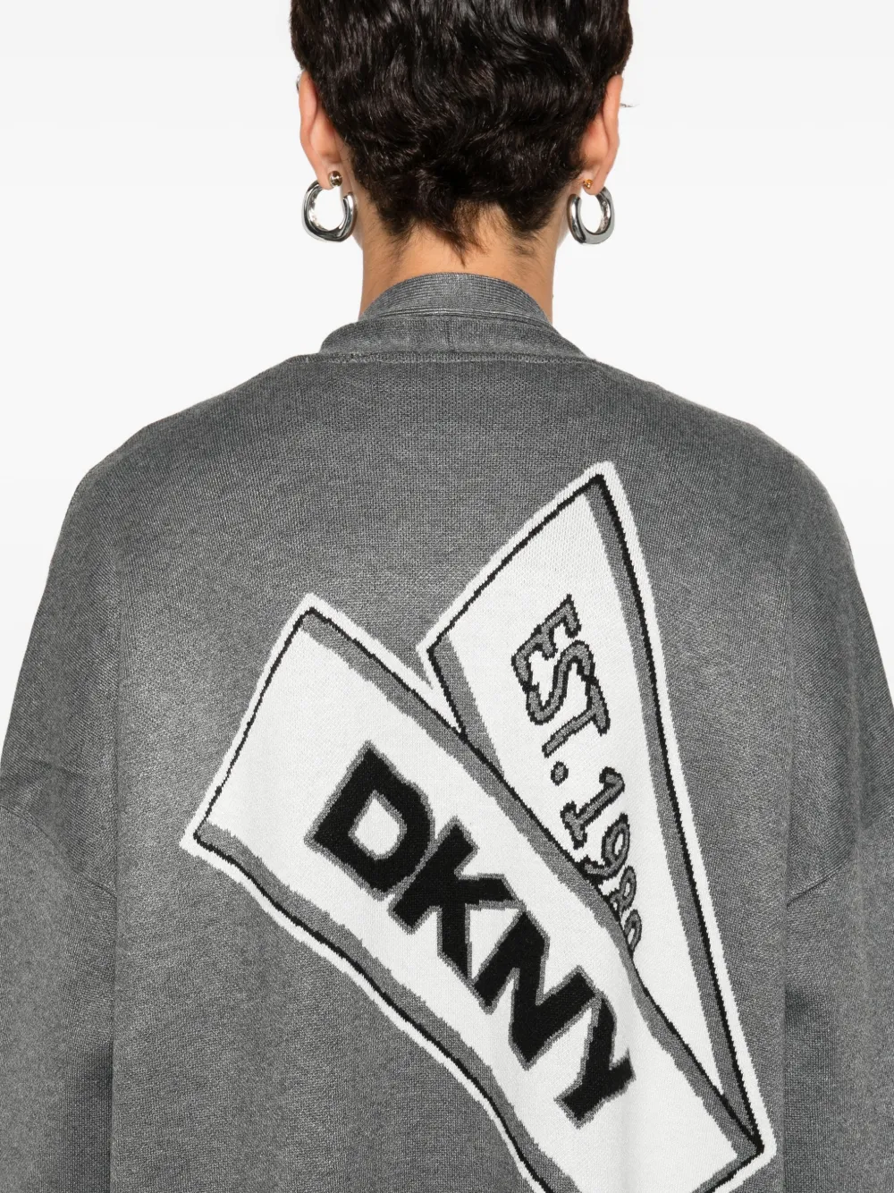 DKNY Vest met ceintuur Grijs