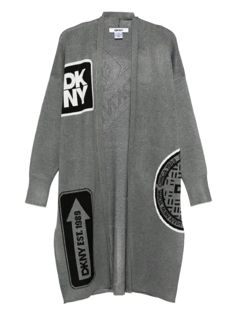 DKNY logo-jacquard cardigan