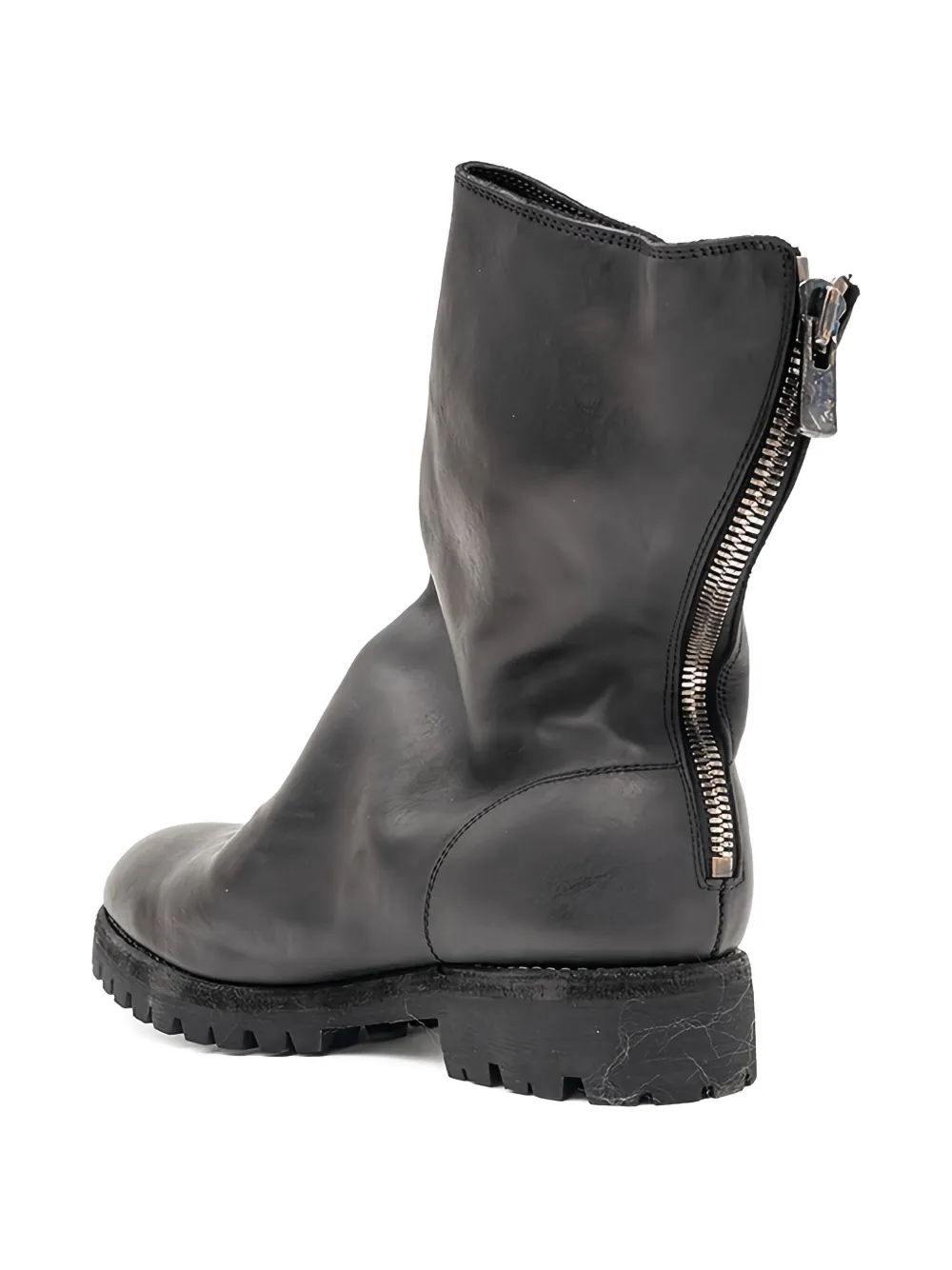 Guidi Bikerlaarzen met rits Zwart