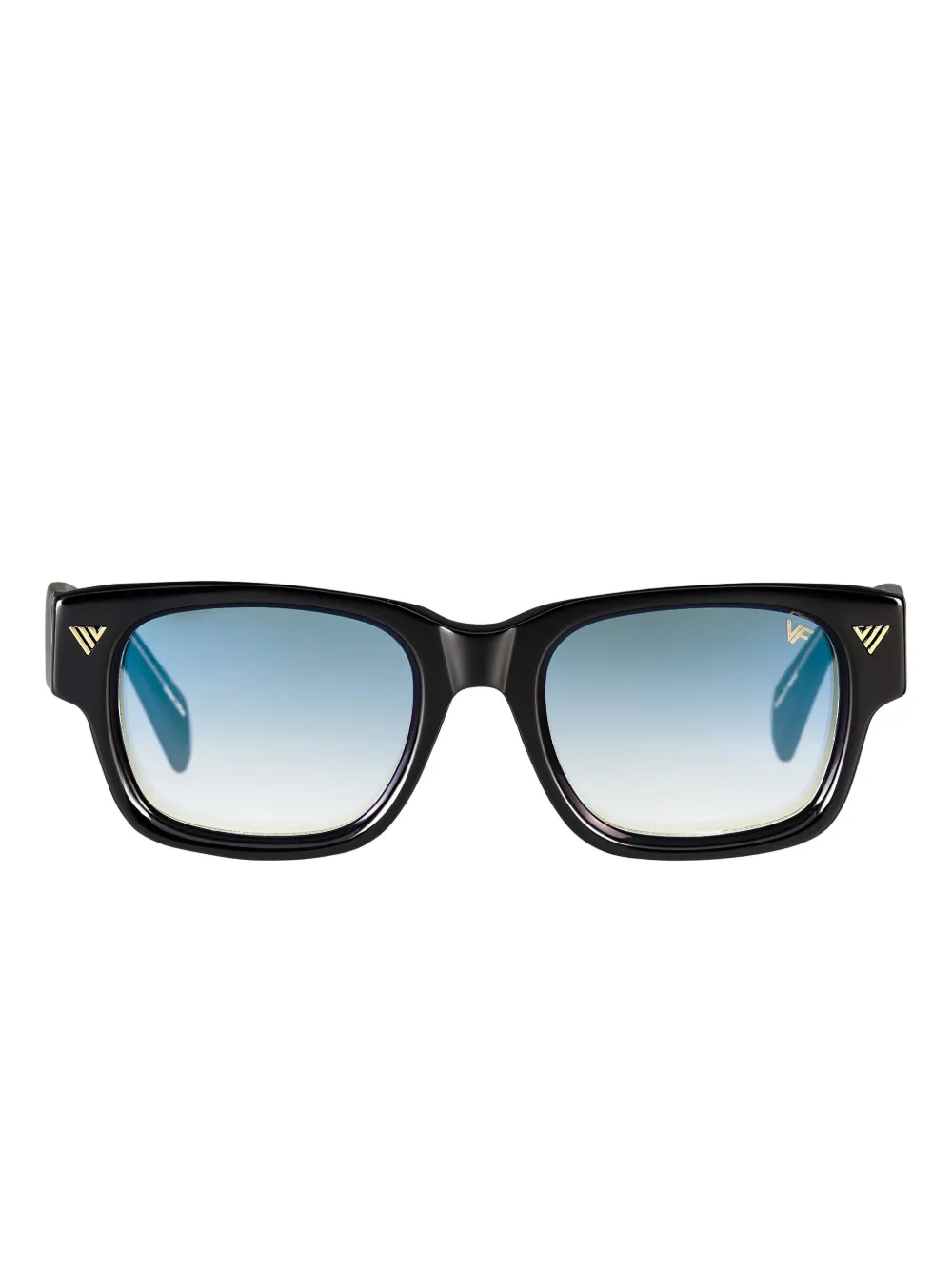 Vintage Frames Company Bowie Square-frame Sunglasses In Black