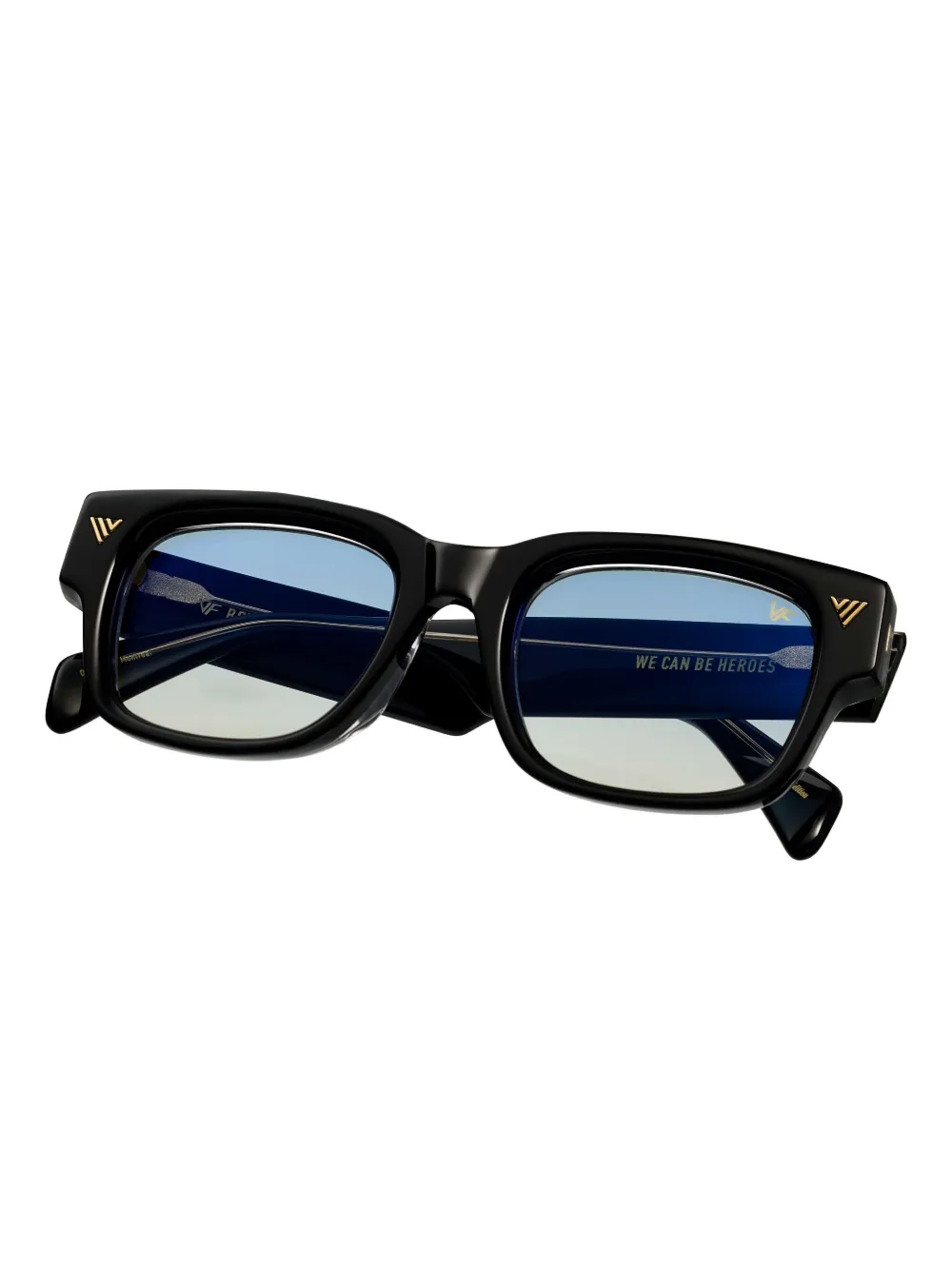 Vintage Frames Company Bowie Square-frame Sunglasses In Black
