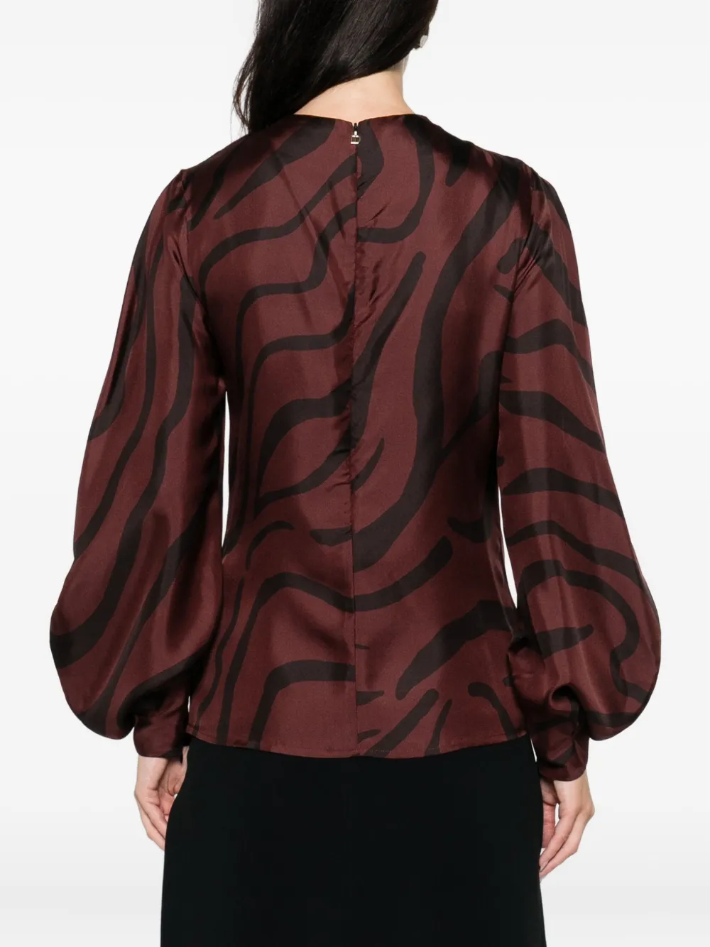 Aura Zebra-Print Blouse