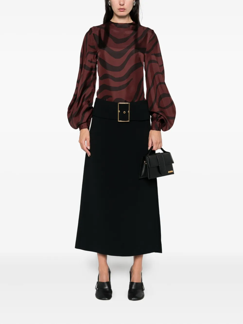 Raquel Diniz Aura blouse met zebraprint - Rood