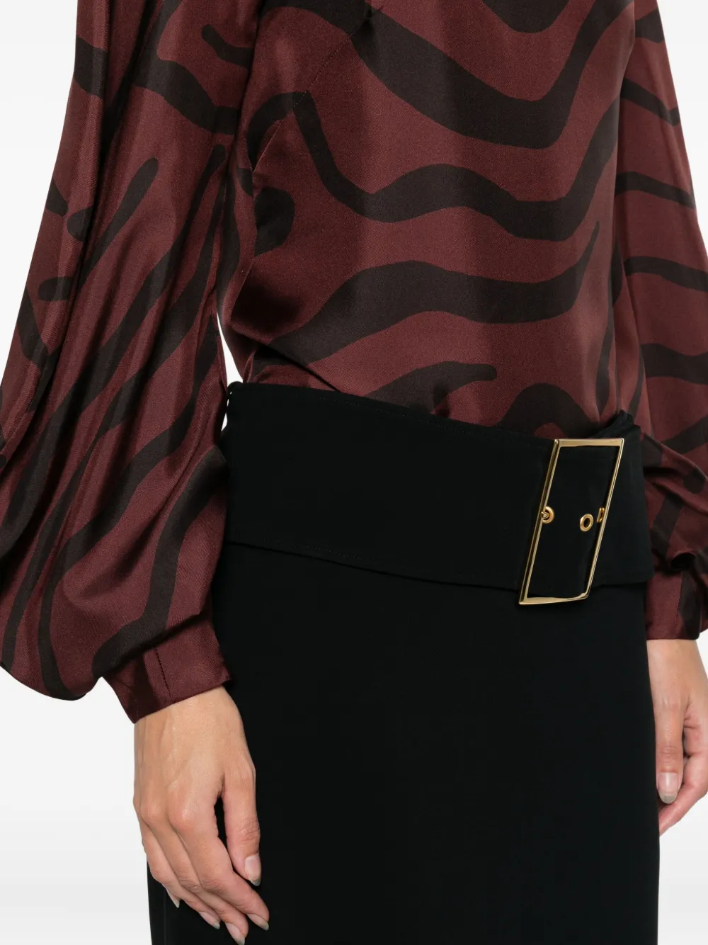 Aura Zebra-Print Blouse