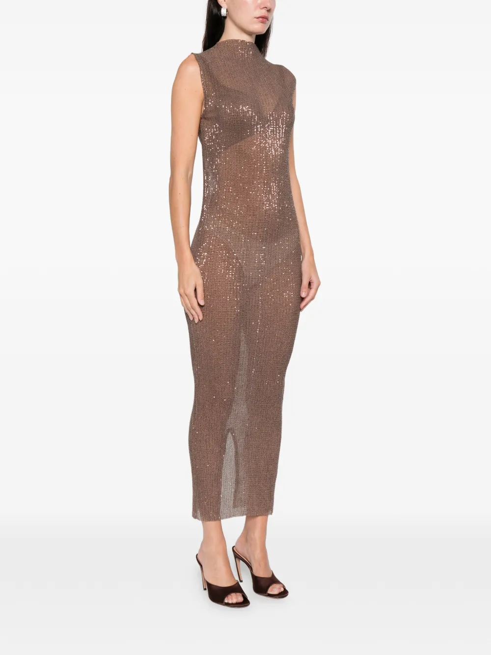 L'idée Dirty Martini Maxi Dress In Brown