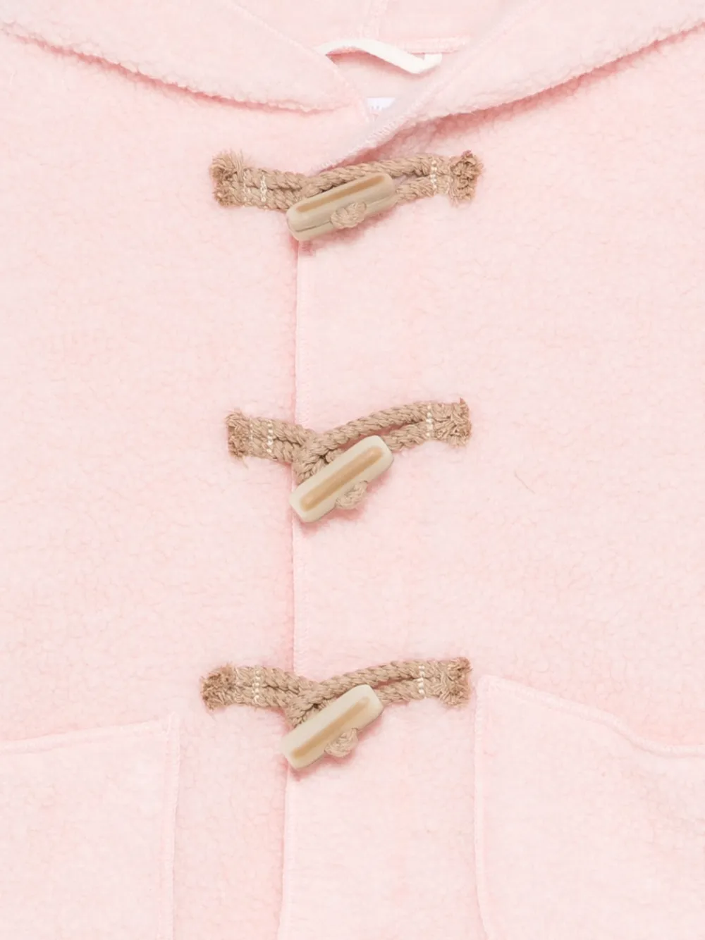 Il Gufo Montgomery badstof fleece jas Roze