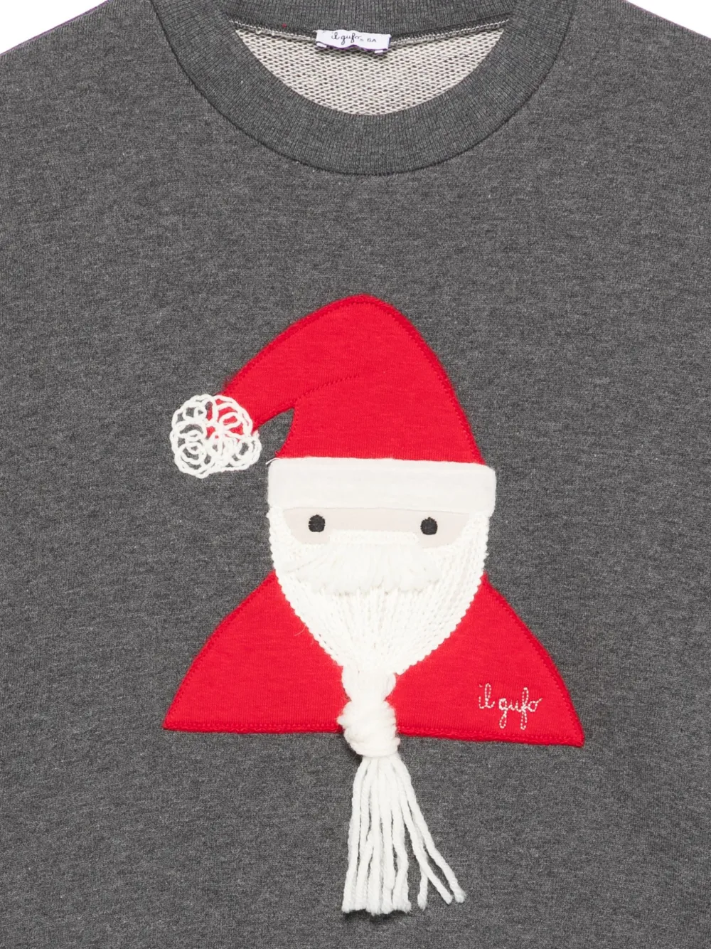 Il Gufo Santa trui met applicatie Grijs