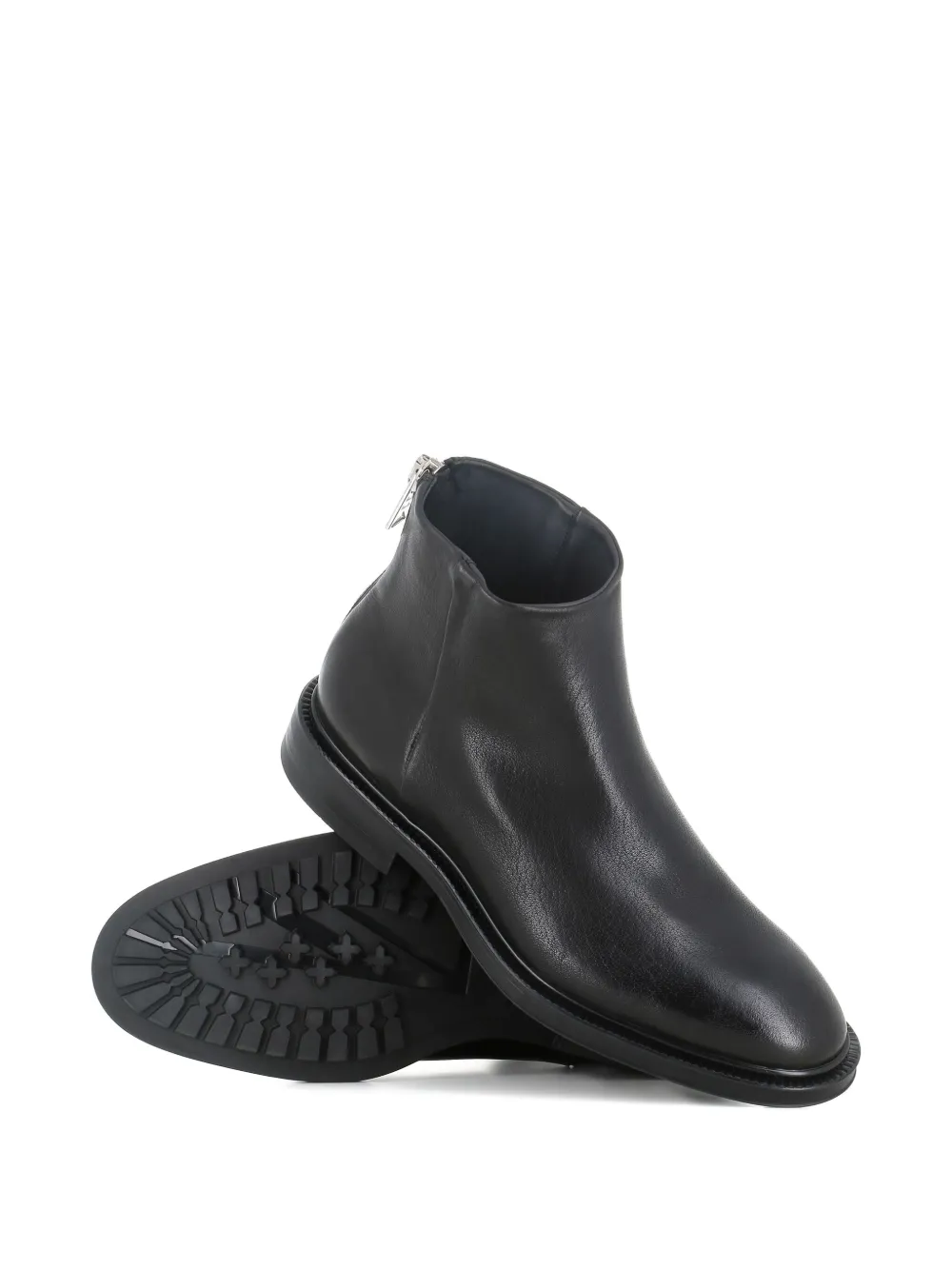 Paul Smith Nik leren laarzen met ritssluiting Zwart
