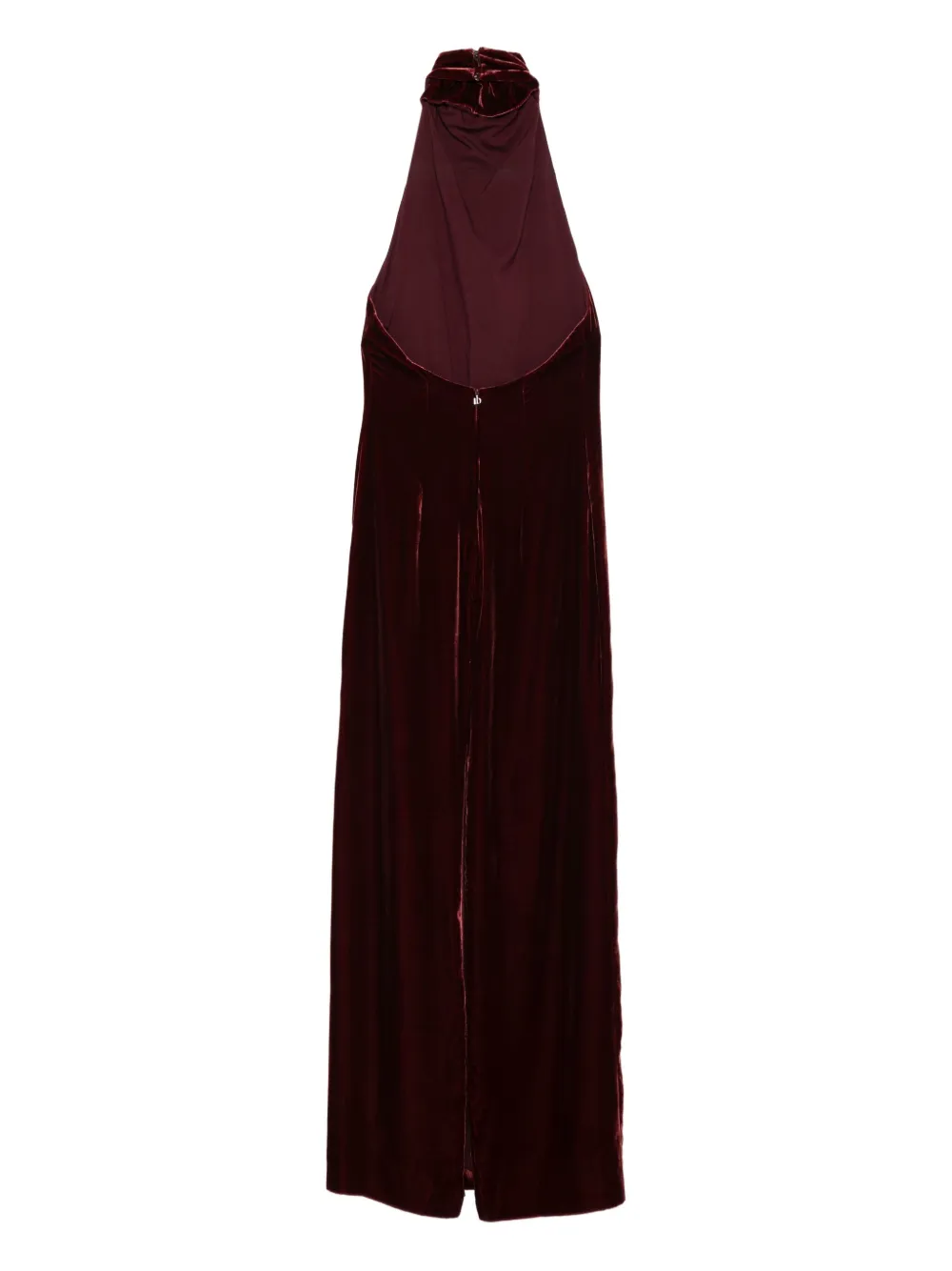 Raquel Diniz Myra maxi-jurk met halternek - Rood