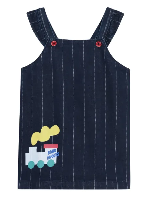 Bobo Choses ruffled pinstripe dress