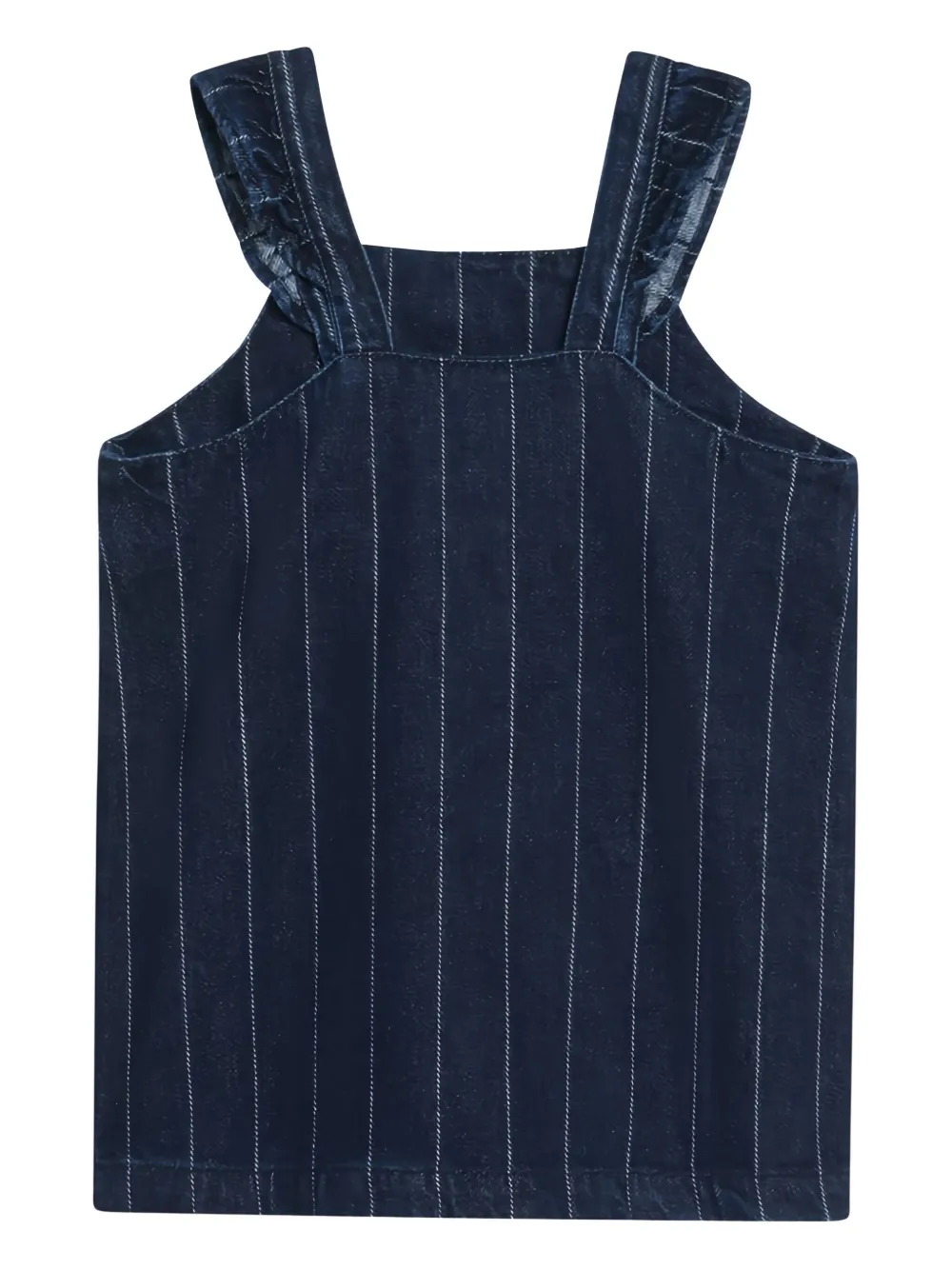Bobo Choses Jurk met ruches en krijtstreep - Blauw