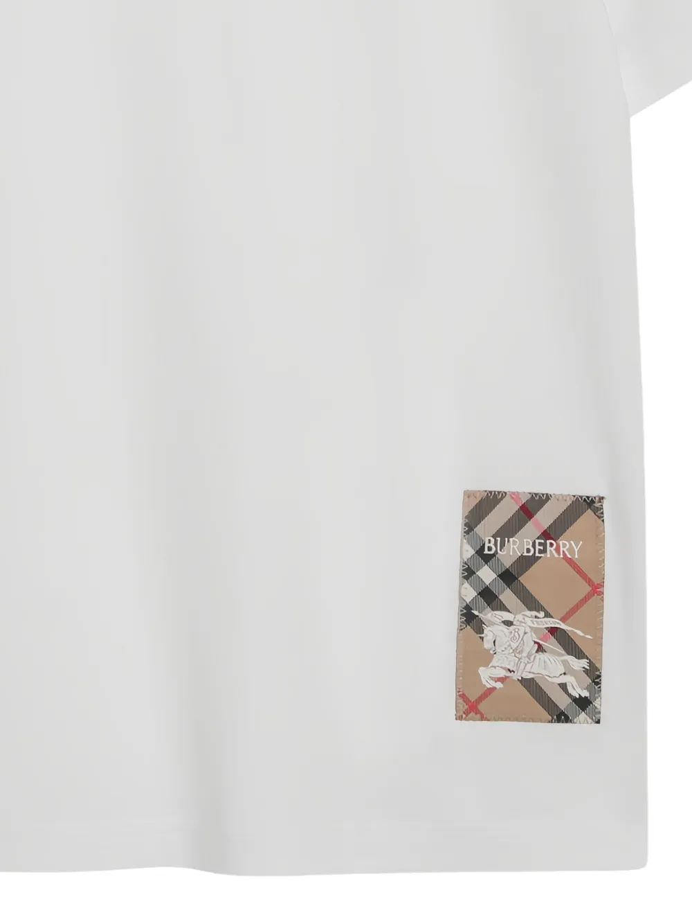 Burberry Kids T-shirt met patch en korte mouwen Wit