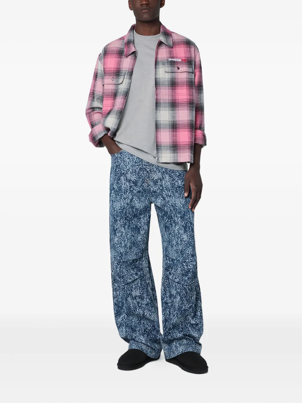 Awake NY T-shirt met ronde hals - Grijs