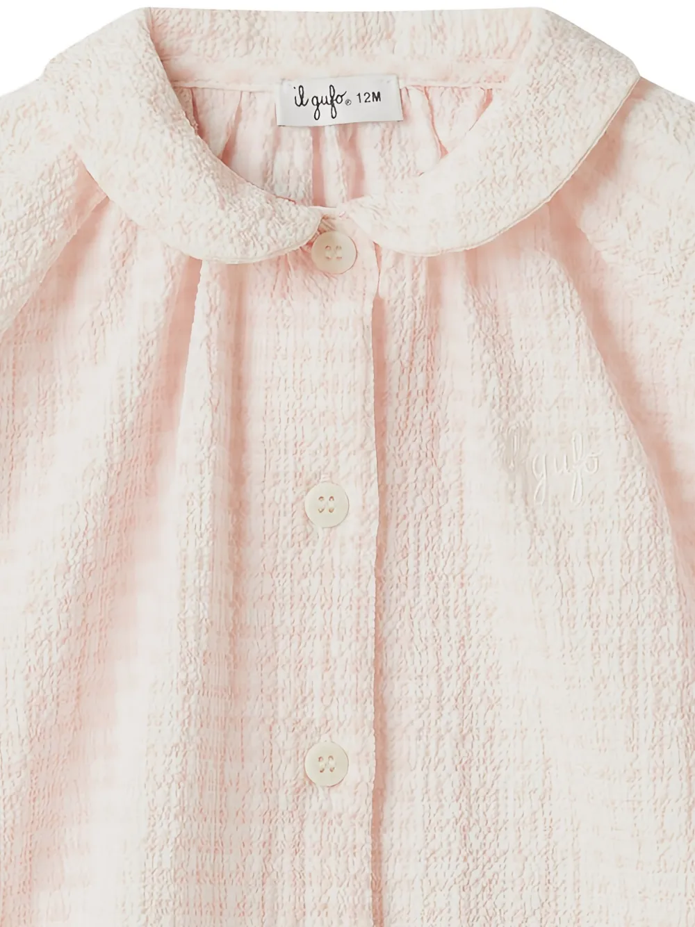 Il Gufo Shortset met Peter Pan-kraag Roze