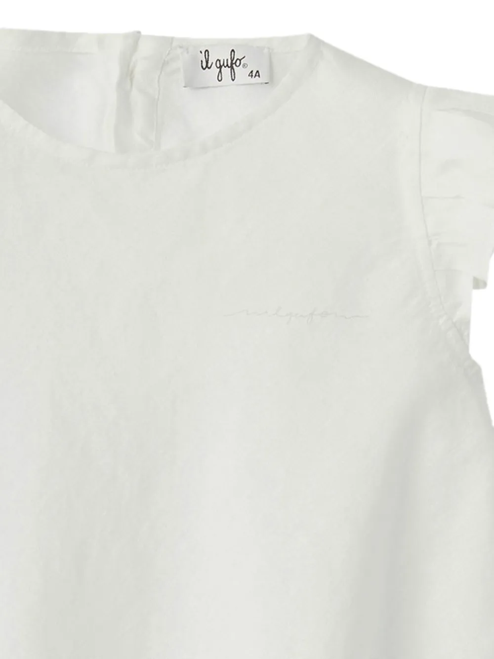 Il Gufo Jurk met ruches Wit