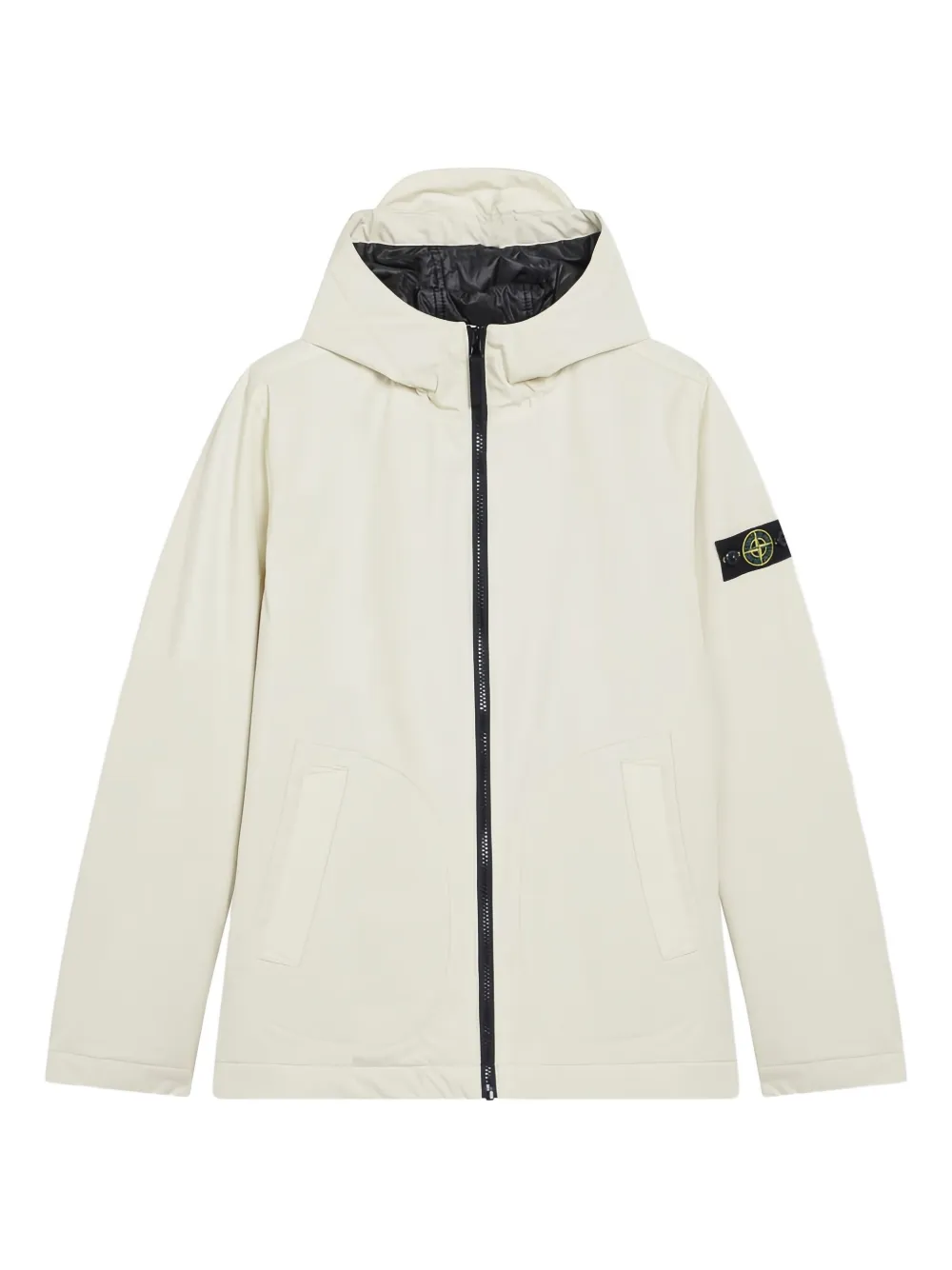 Stone Island Junior Kapuzenjacke mit Reißverschluss - Nude