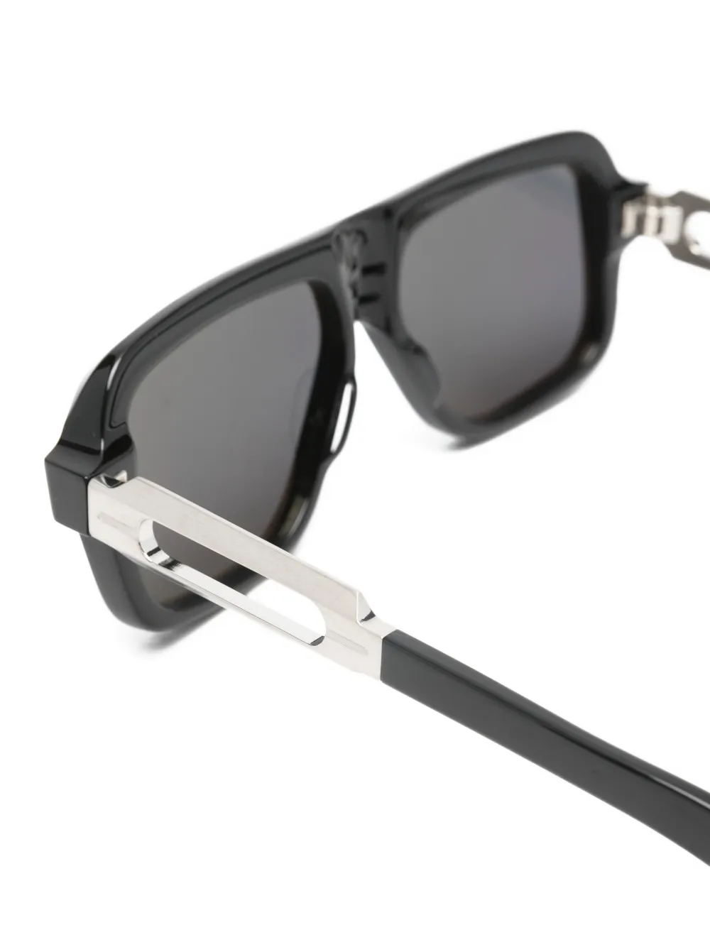  Jacques Marie Mage Pilot-frame Sunglasses - Black 