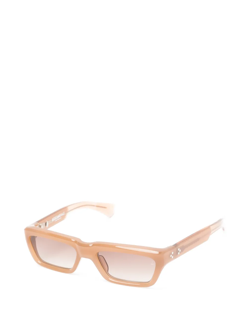 Jacques Marie Mage rectangle-frame sunglasses - Beige