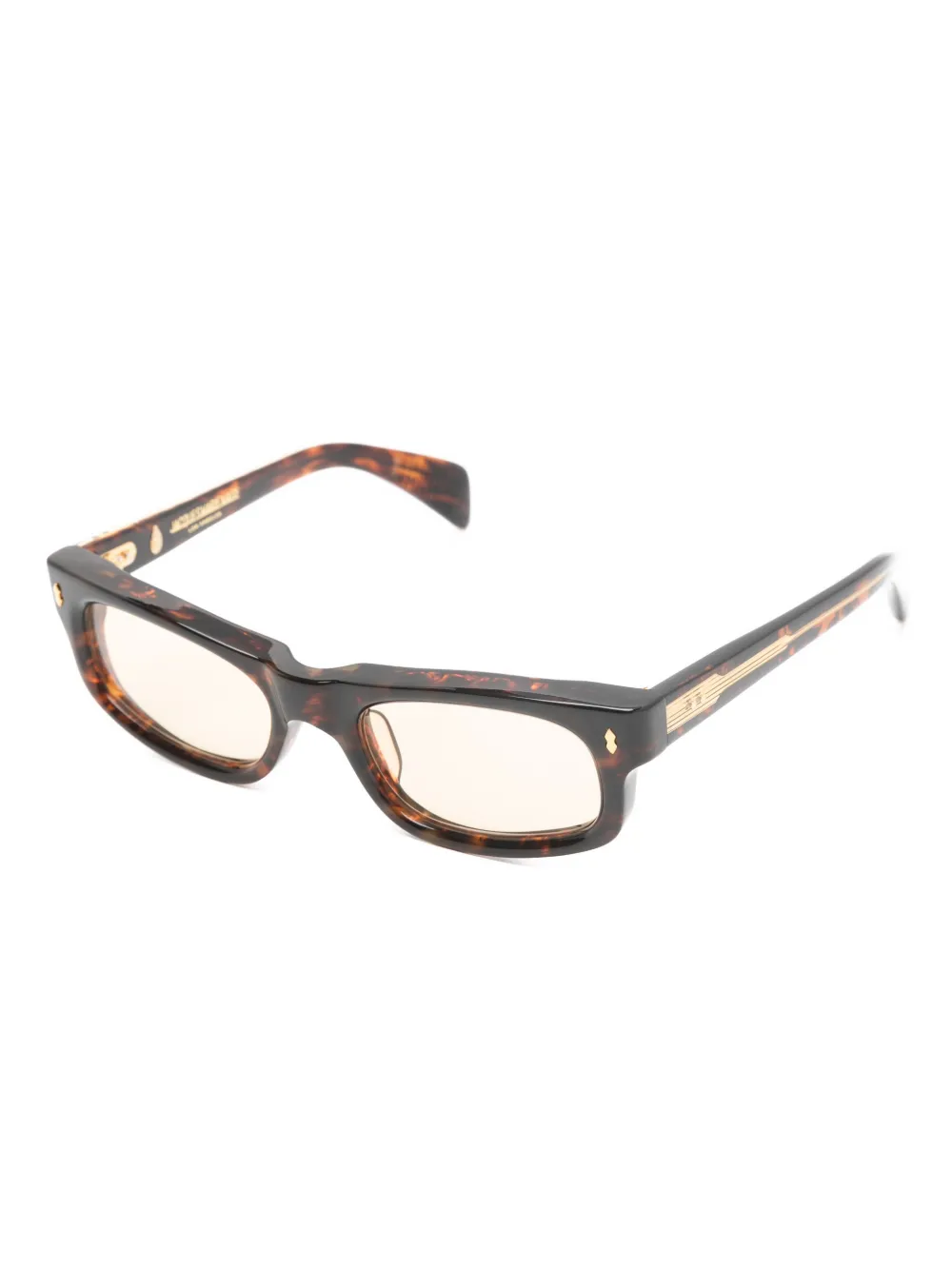 Jacques Marie Mage square-frame sunglasses - Bruin
