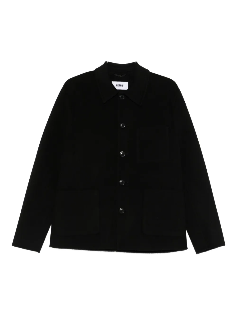 Grifoni single-breasted coat | Black | Image 1