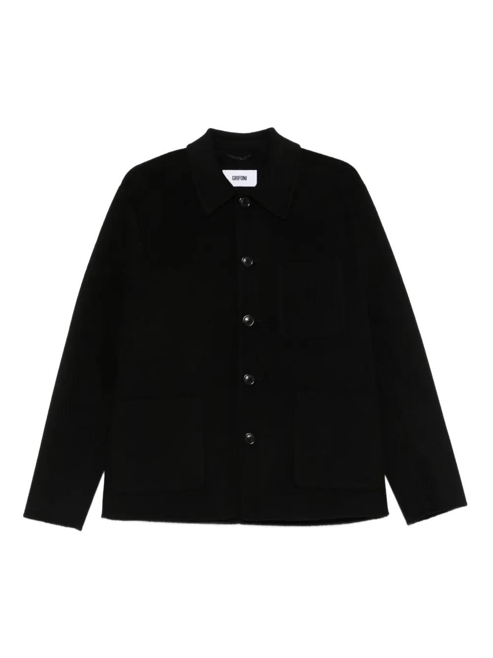 Grifoni single-breasted coat | Black | Image 1