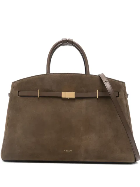 DeMellier Hudson top-handle suede tote bag