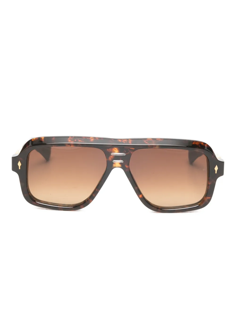 Jacques Marie Mage pilot-frame sunglasses - Marrone