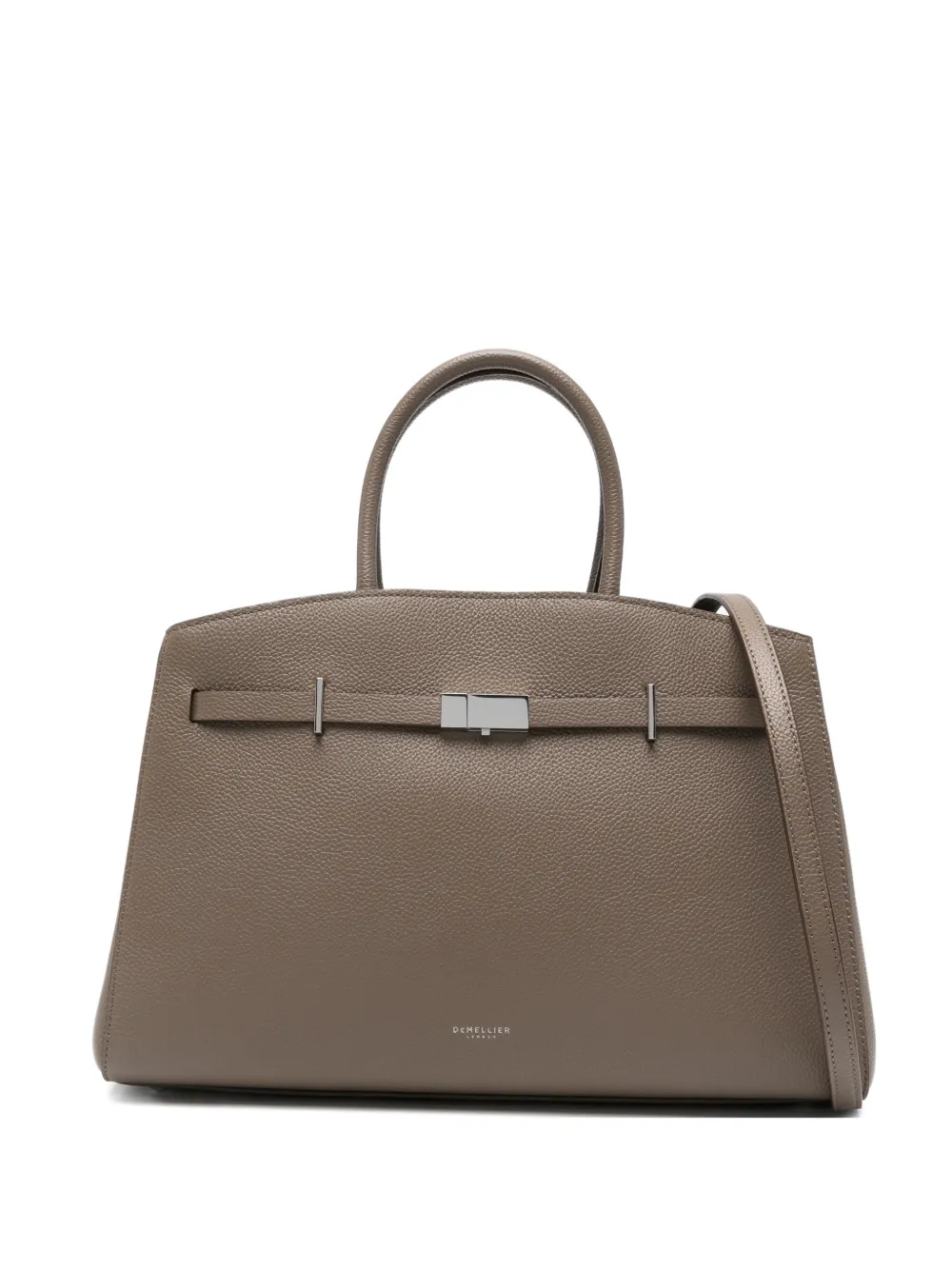 DeMellier medium Hudson grained tote bag - Neutrals