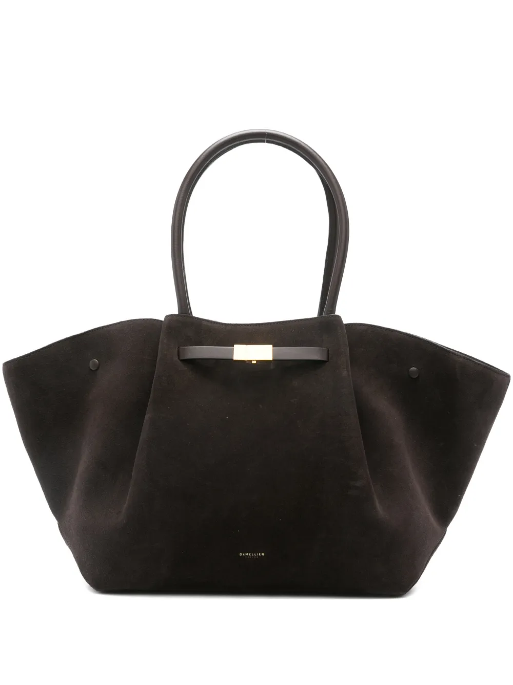 DeMellier New York suede shoulder bag - Marrone