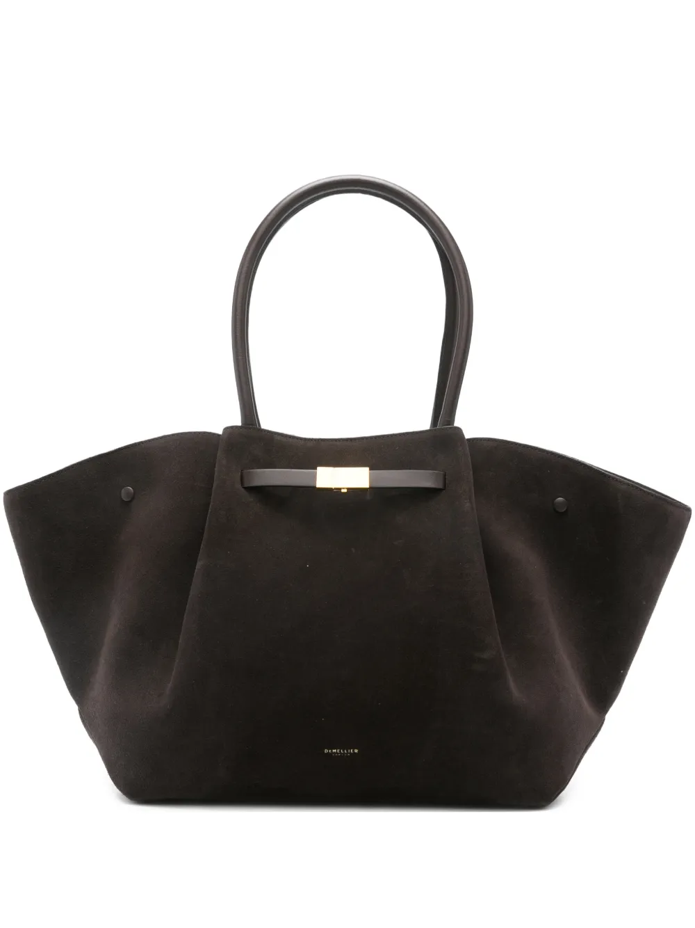 DeMellier New York suede shoulder bag - Marrone