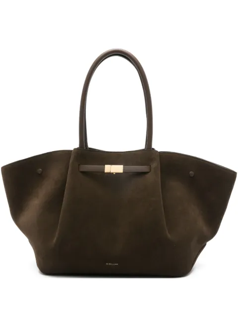DeMellier gold-tone suede tote bag