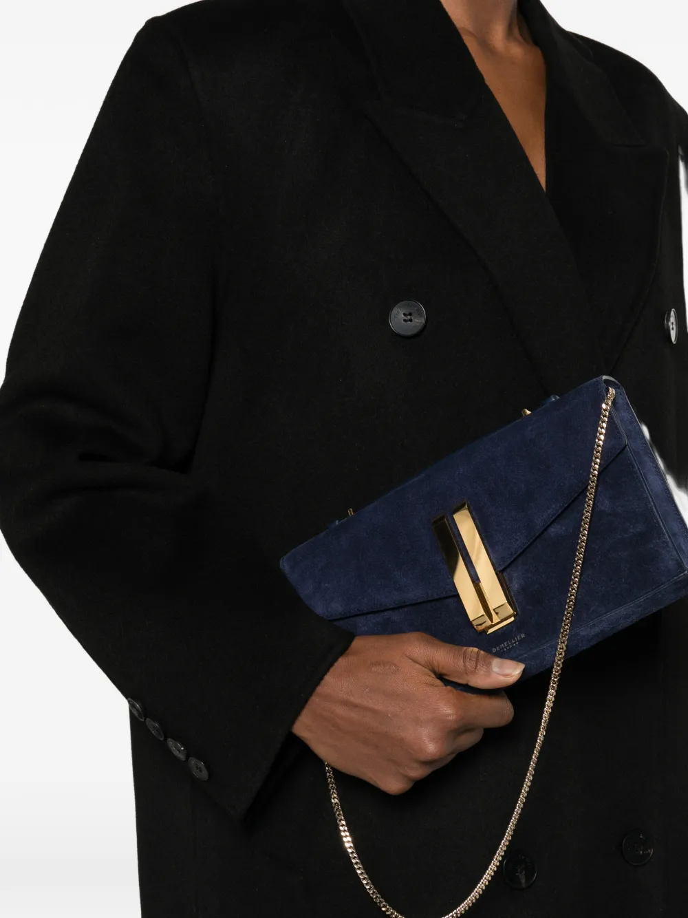 DeMellier Vancouver su&egrave;de clutch - Blauw
