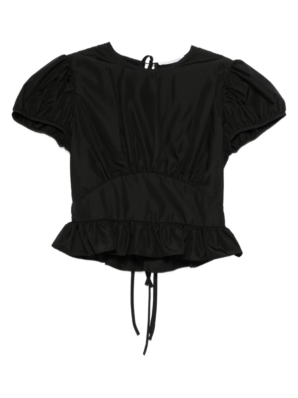 Cecilie Bahnsen Cristobal ruffled top | noir | Image 1