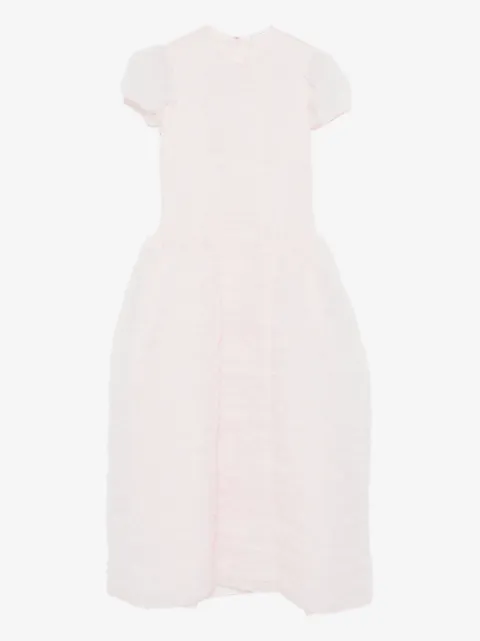 Cecilie Bahnsen vestido midi con mangas farol