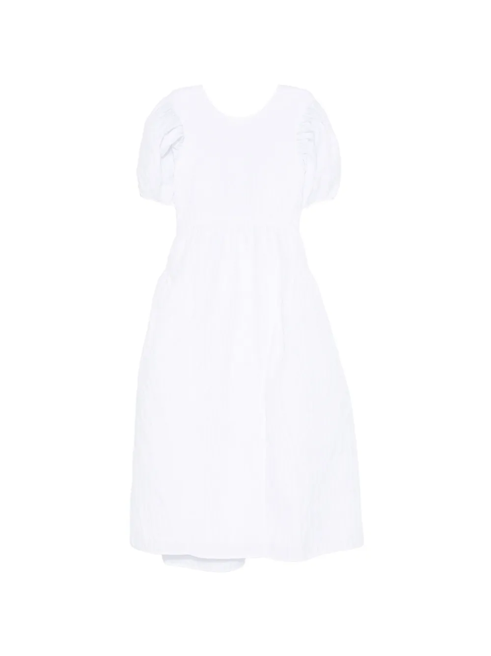 Cecilie Bahnsen Catrine puffed midi dress - Bianco