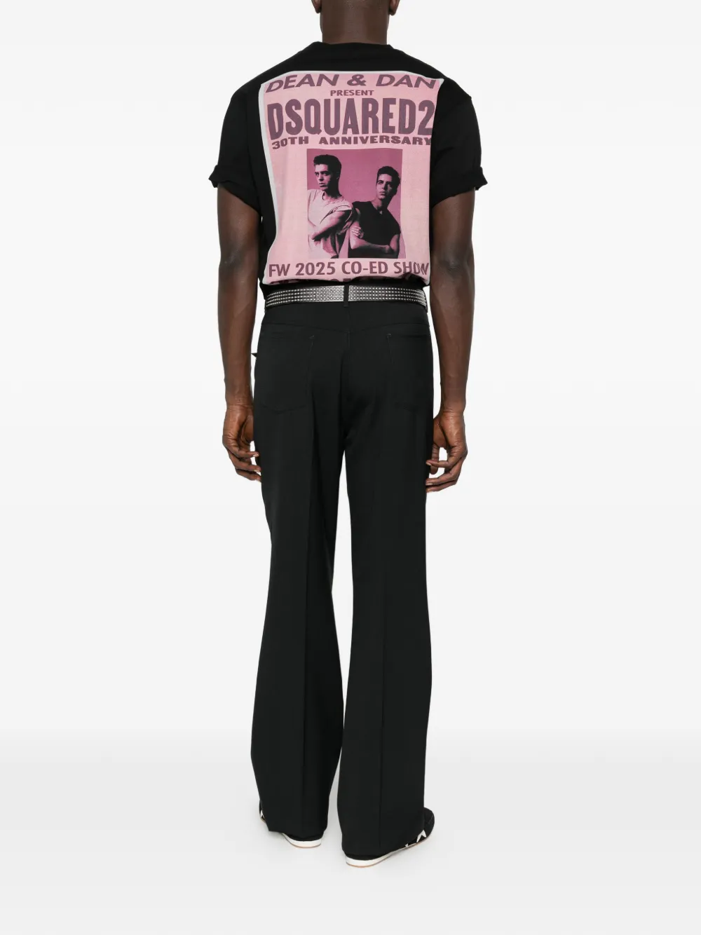 DSQUARED2 logo-print T-shirt - Zwart