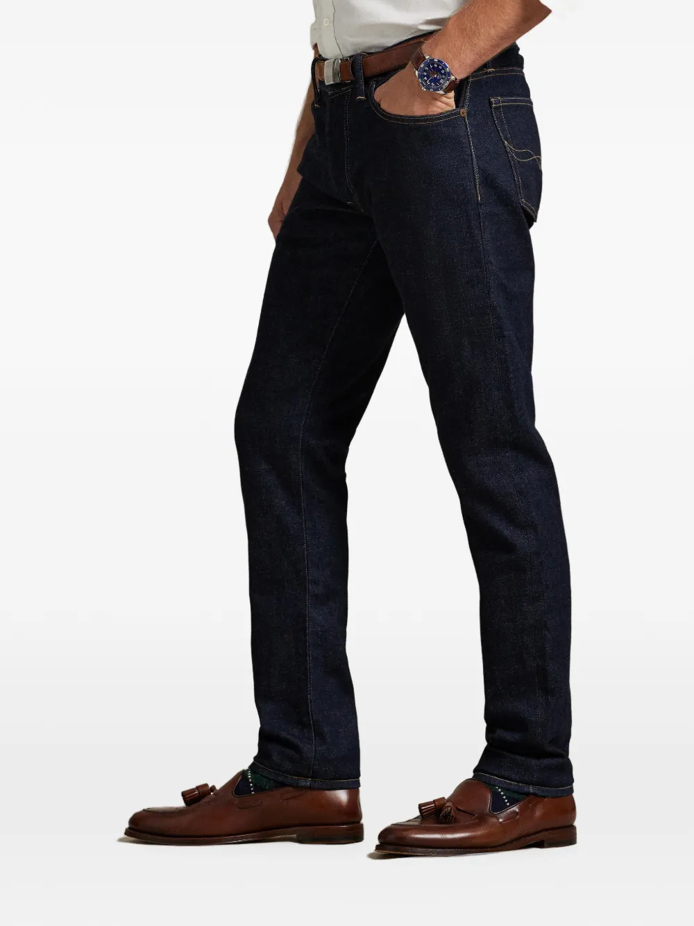 Polo Ralph Lauren Sullivan denim jeans met vijf zakken Blauw