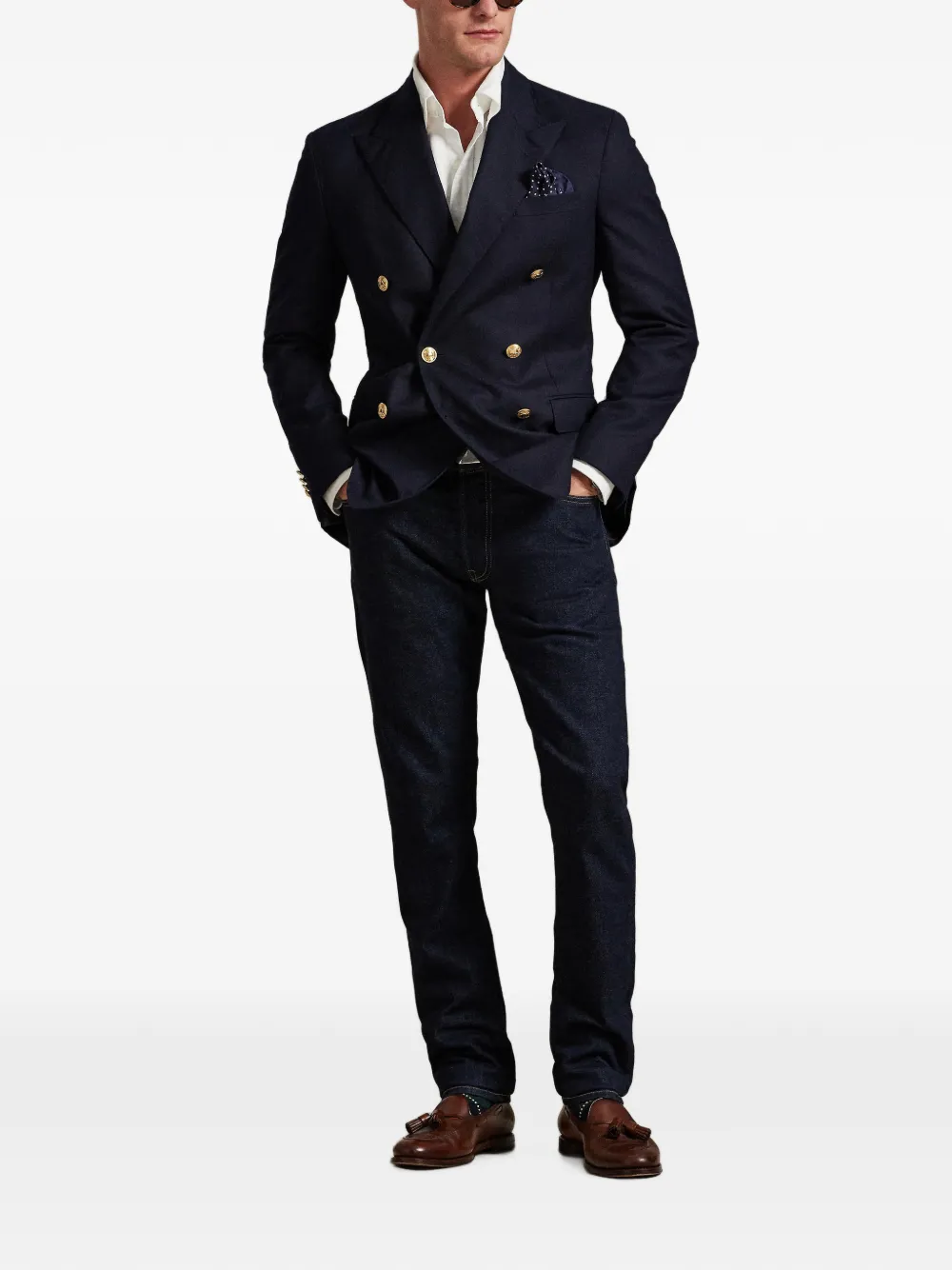Polo Ralph Lauren Sullivan denim jeans met vijf zakken Blauw