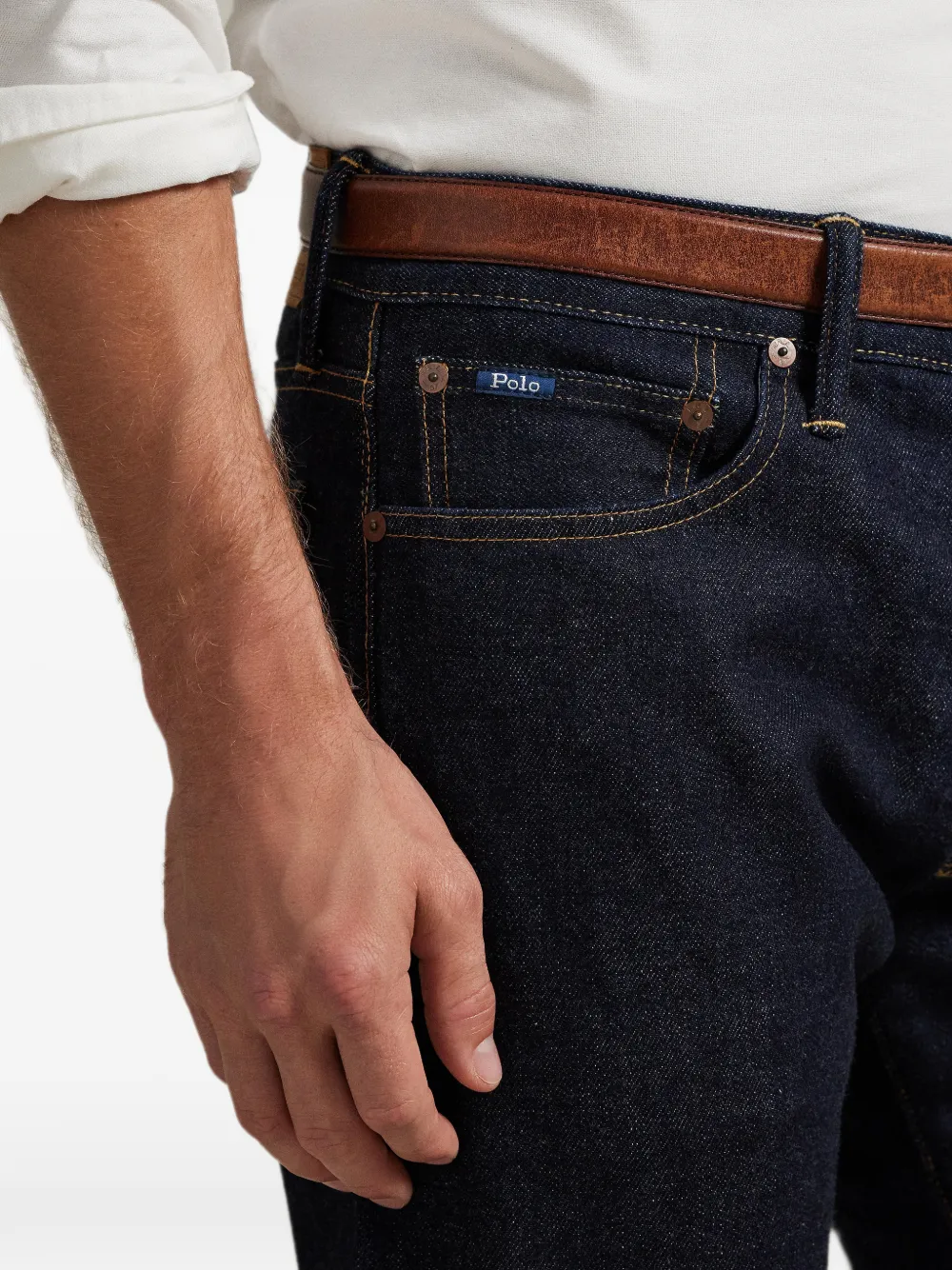 Polo Ralph Lauren Sullivan denim jeans met vijf zakken Blauw