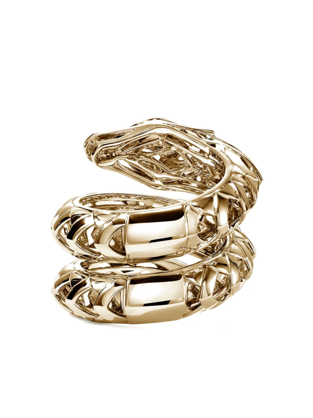 John Hardy 14k Yellow Gold Naga Diamond Ring In Gold