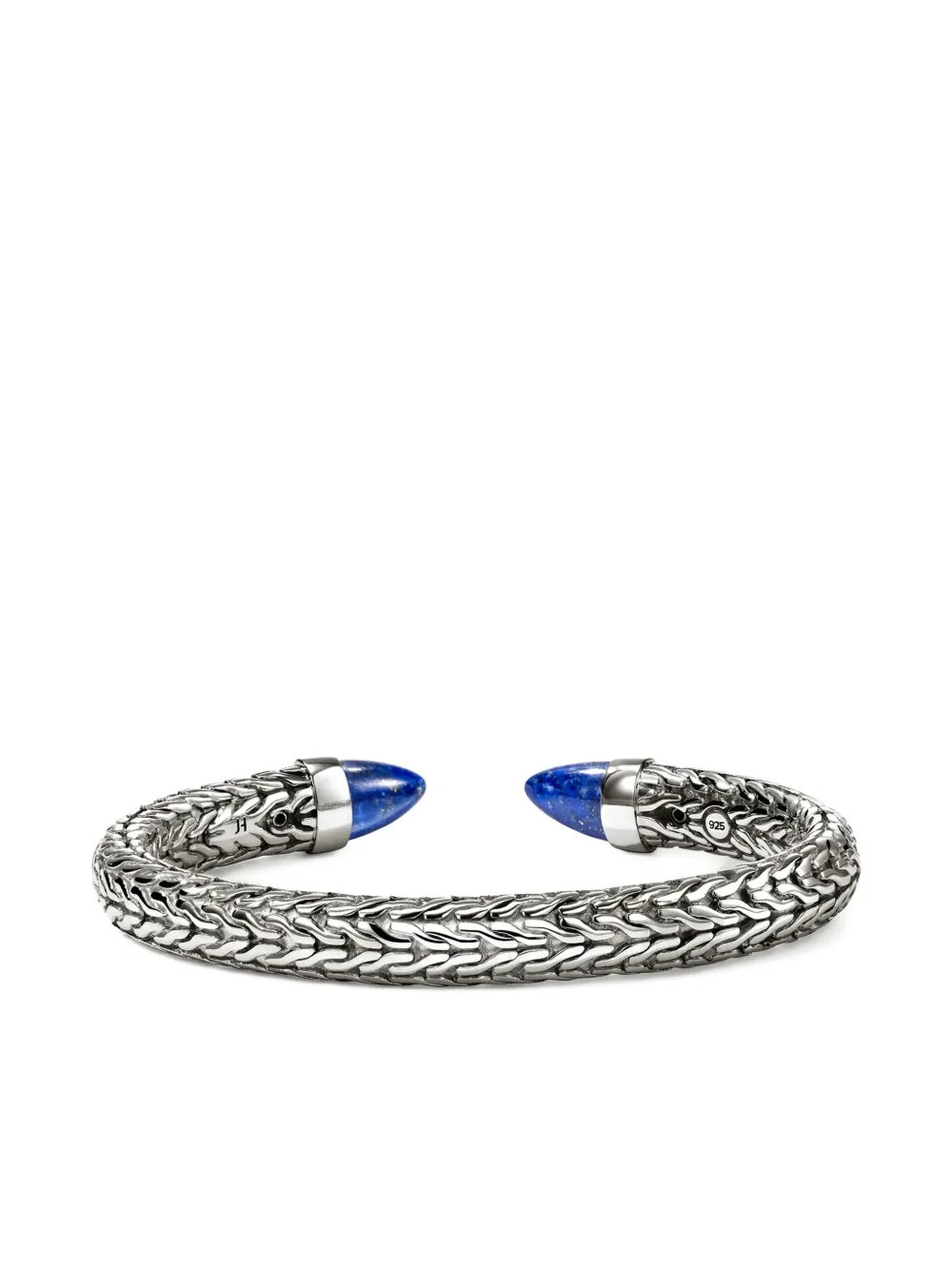 John Hardy Sterling Silver Spear 50 Flex Lapis Lazuli Bracelet In Metallic