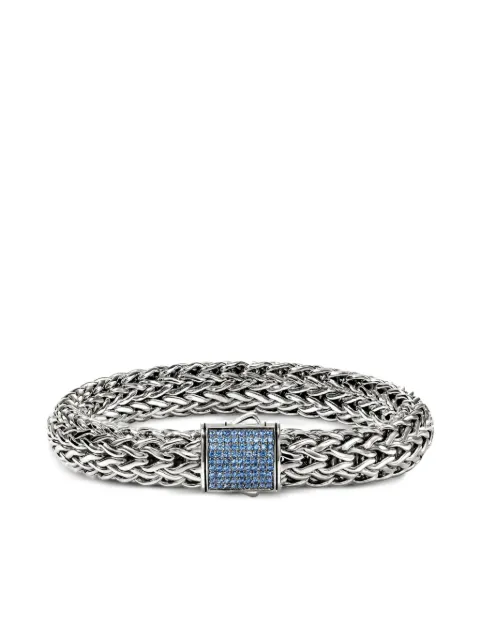 John Hardy sterling silver Icon sapphire bracelet