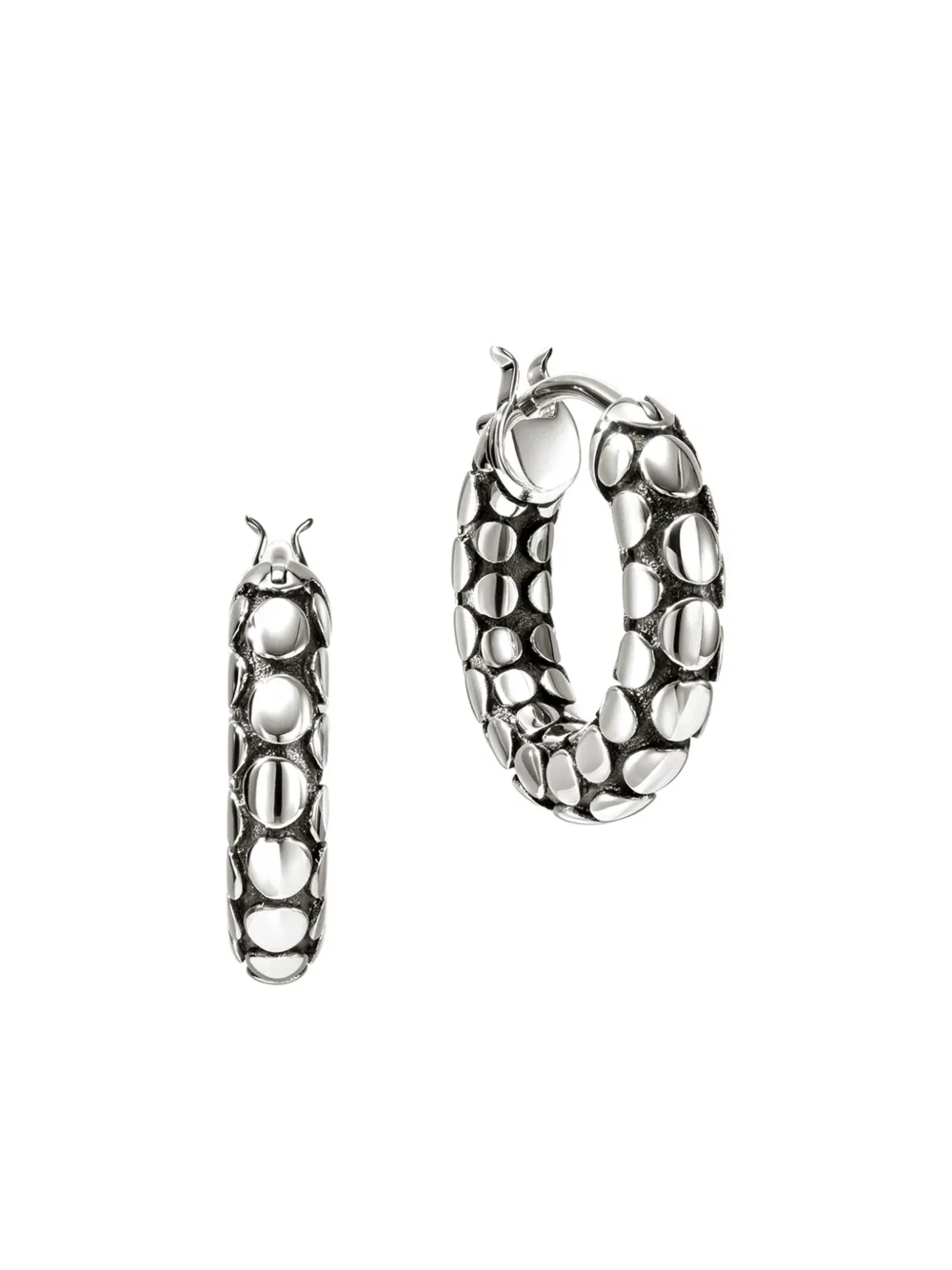 John Hardy Sterling Silver Dot Earrings In Silver