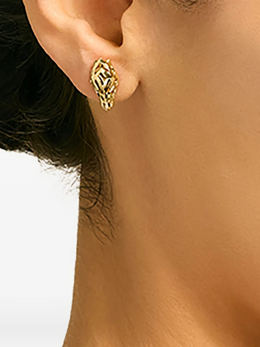 John Hardy 14k Yellow Gold Diamond Earrings In Gold