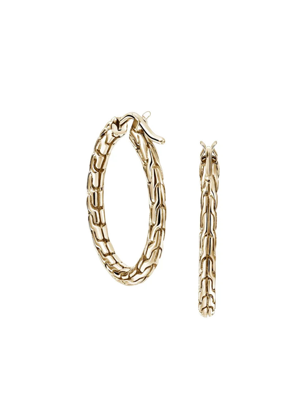 John Hardy 14K yellow gold hoop earrings - Oro