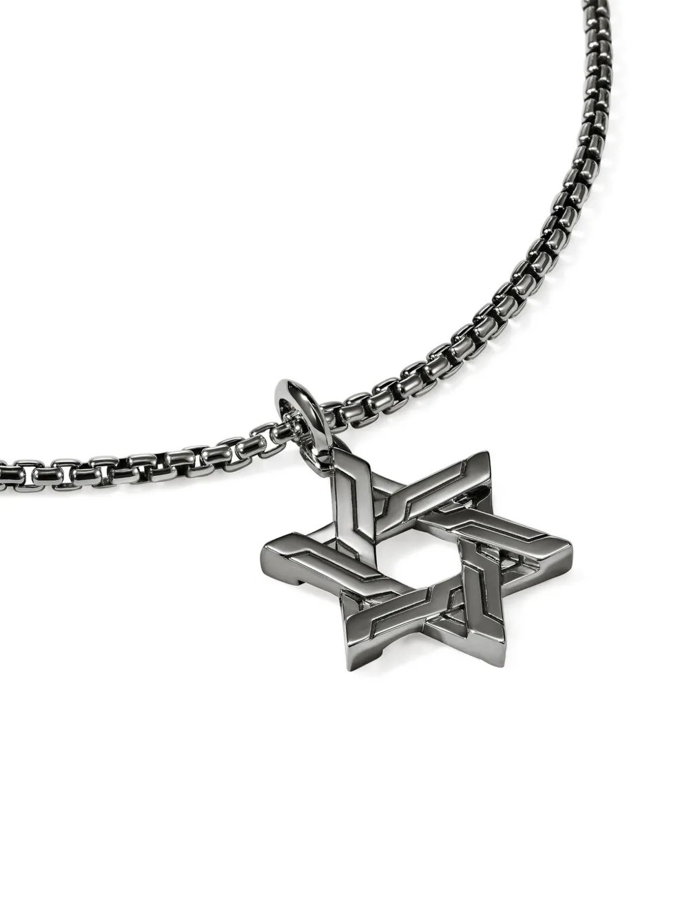 John Hardy Sterling Silver Icon 50 Star Of David Necklace In Metallic