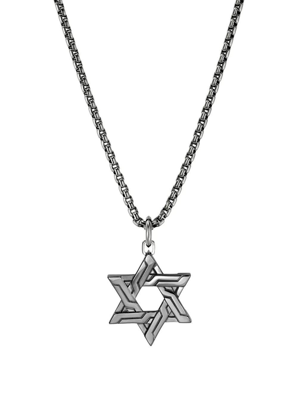 John Hardy collar Icon 50 Star Of David en plata de ley | gris | Image 1