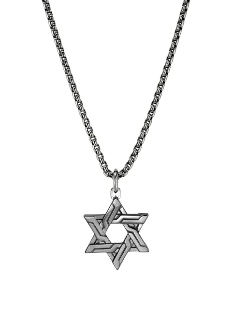 John Hardy sterling silver Icon 50 Star Of David necklace