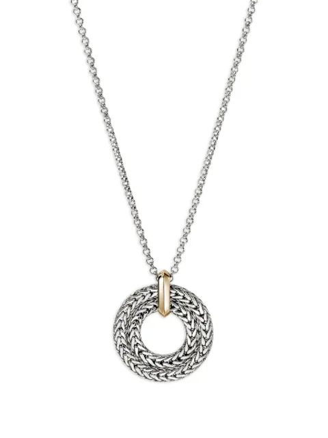 John Hardy sterling silver and 14K yellow gold Icon Link pendant necklace